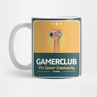 Gamer Club(B) Cool Retro Design Gift for Gamers Mug